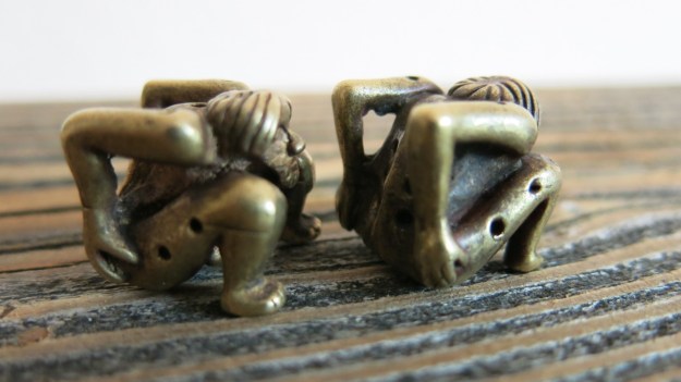 ancient roman or viking bronze dices