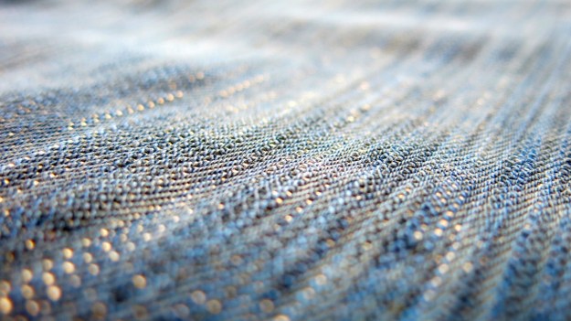 pure blue japan & syoaiya denim macro images worn