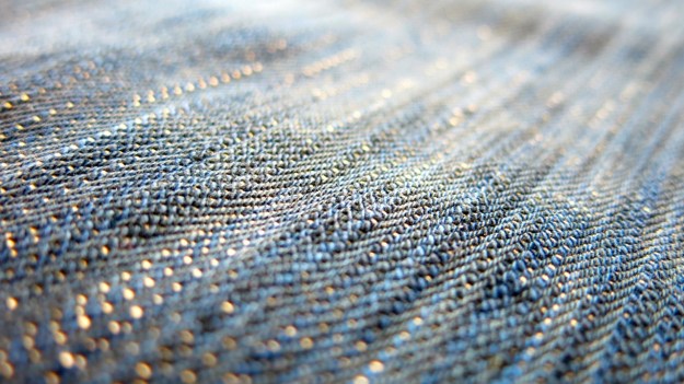 pure blue japan & syoaiya denim macro images worn
