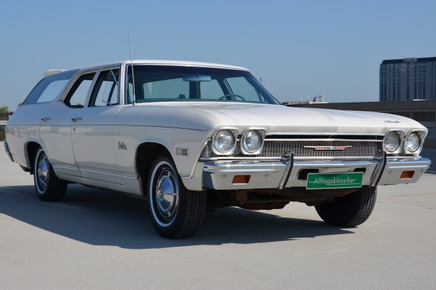 68er Chevelle Malibu Station Wagon front and side view