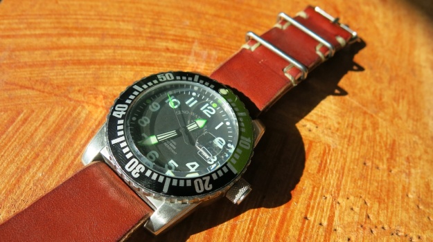DIY hand sewn Nato leather watch strap 731