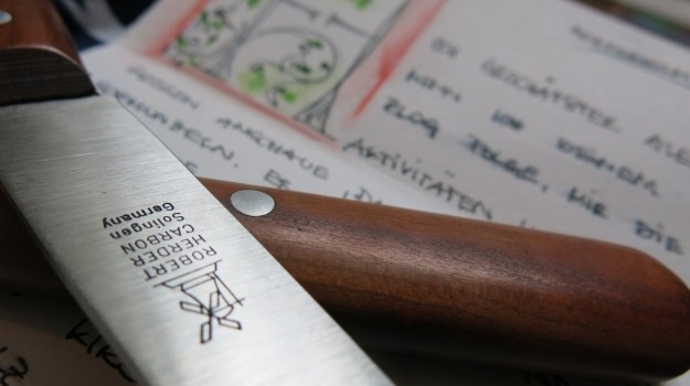 Herder Buckelsklingen Messer Carbon 668