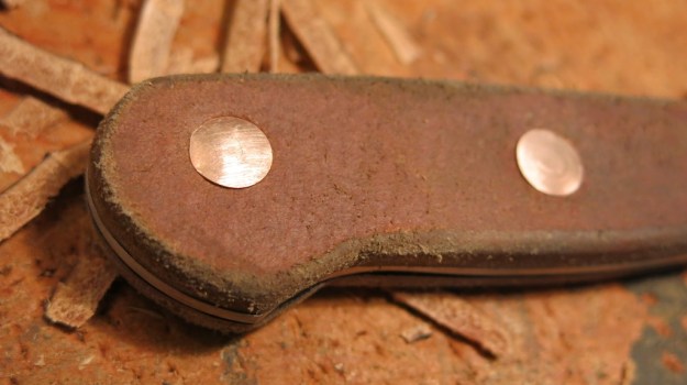 Fixed Kitchen Knife - Leather Knife Handle 297