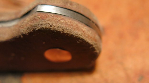 Fixed Kitchen Knife - Leather Knife Handle 297