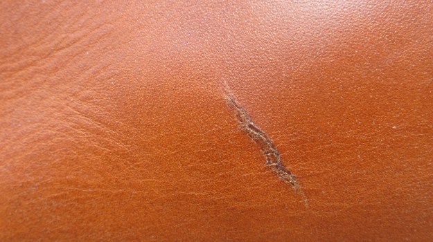 be-cause leather tote bag hand sewn  100