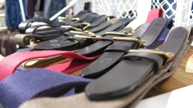 Croots England Canvas Leather belt