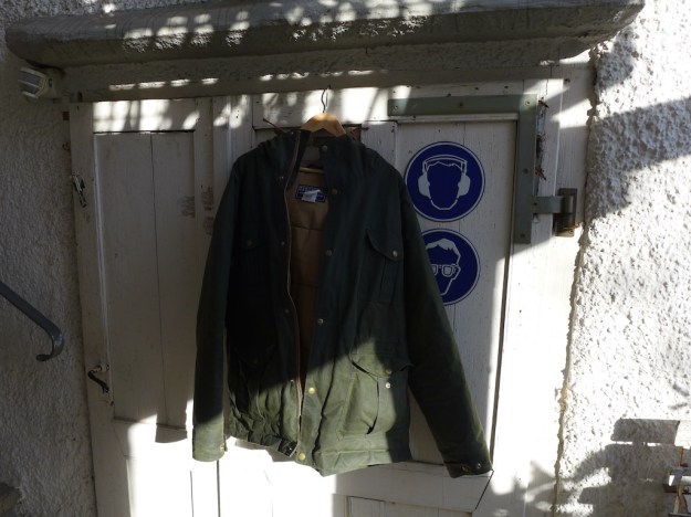 ceccarelli 7005 waxed cotton down coat with hood 1214