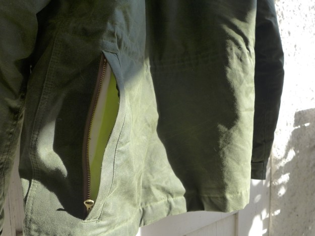 ceccarelli 7005 waxed cotton down coat with hood 1219