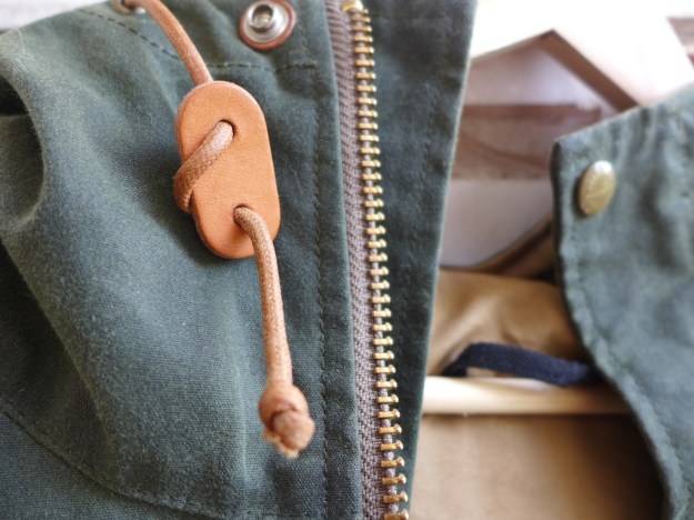 ceccarelli 7005 waxed cotton down coat with hood 1222